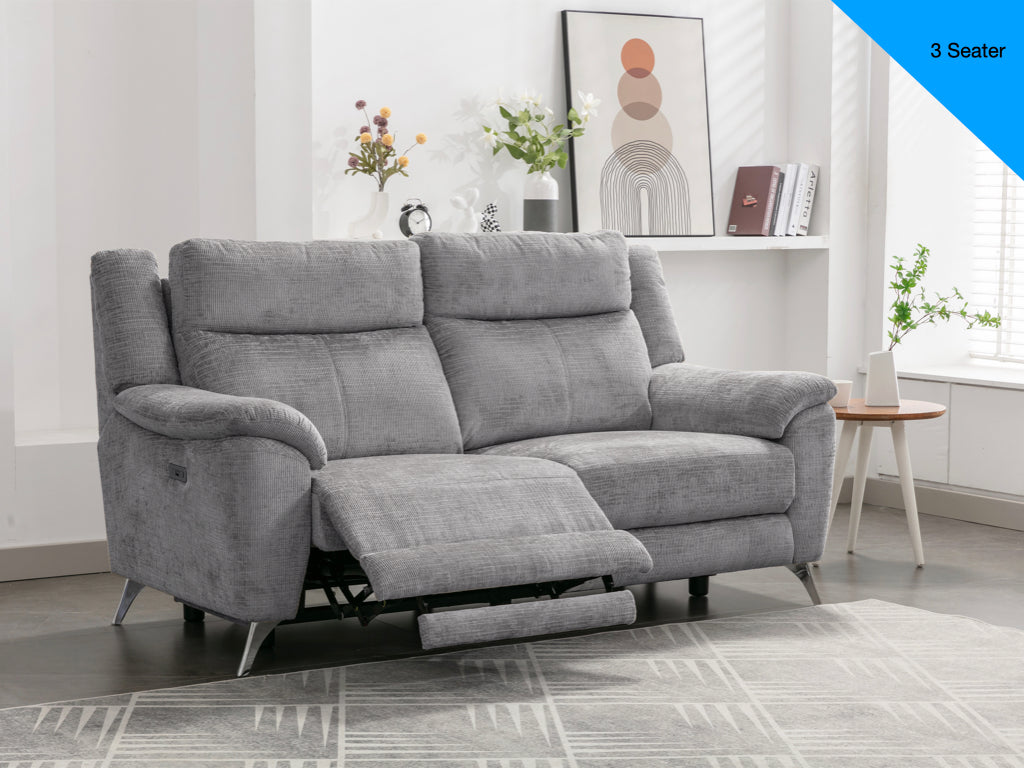 Marylin Sofa Range Electric - Ash Fabric