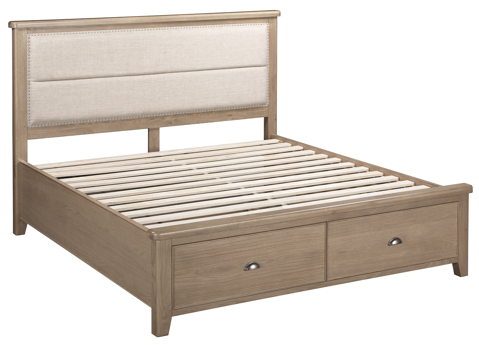 Aylesbury king Size Bed Frame  - Smoked Oak