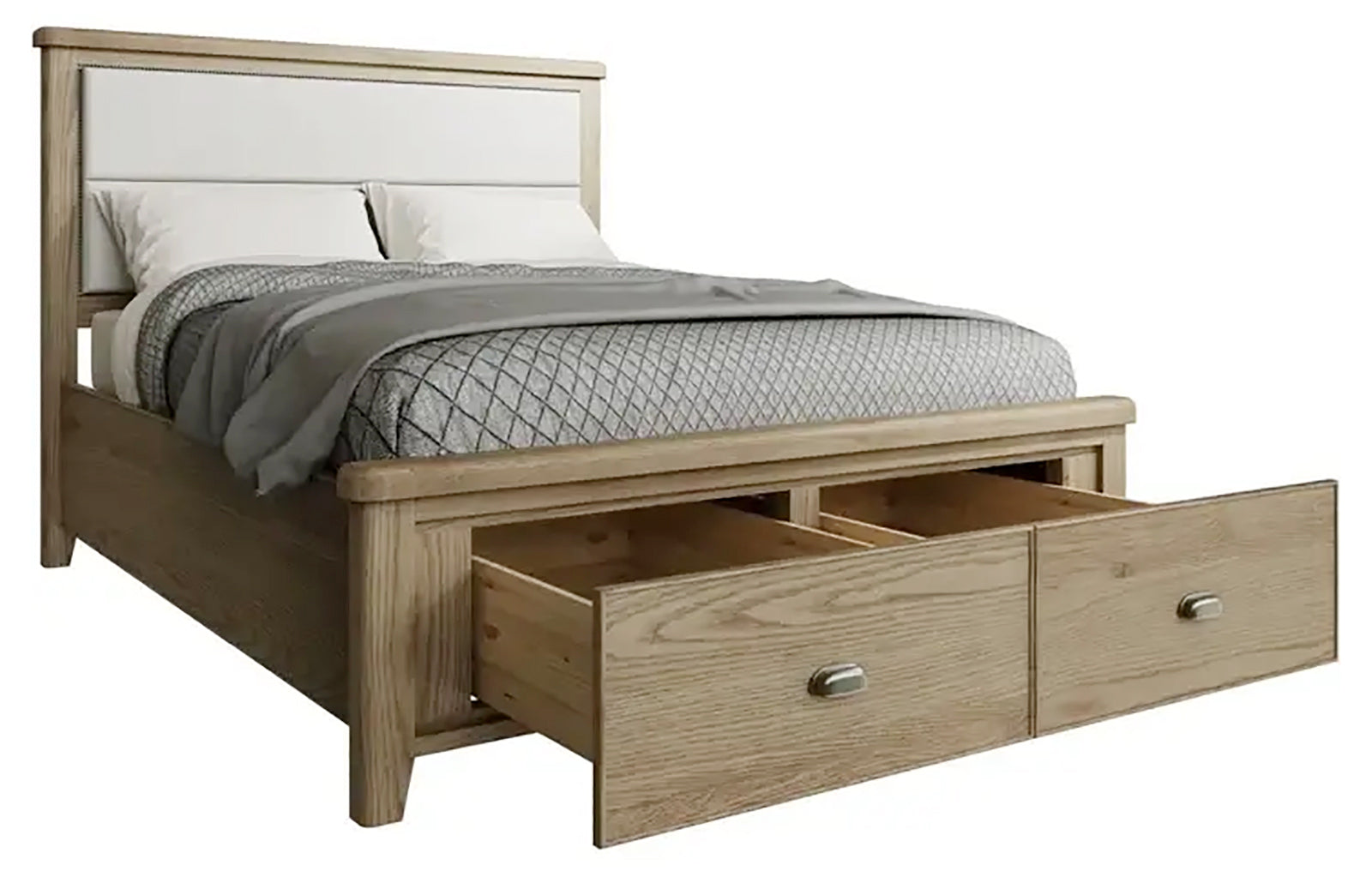 Aylesbury king Size Bed Frame  - Smoked Oak