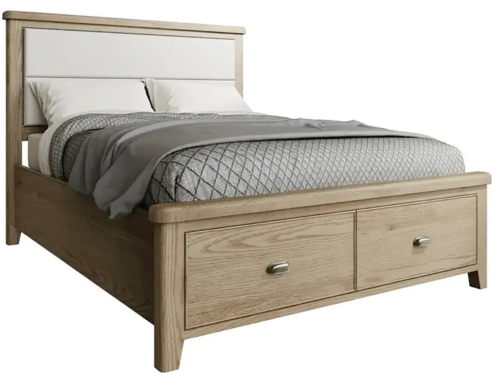 Aylesbury king Size Bed Frame  - Smoked Oak