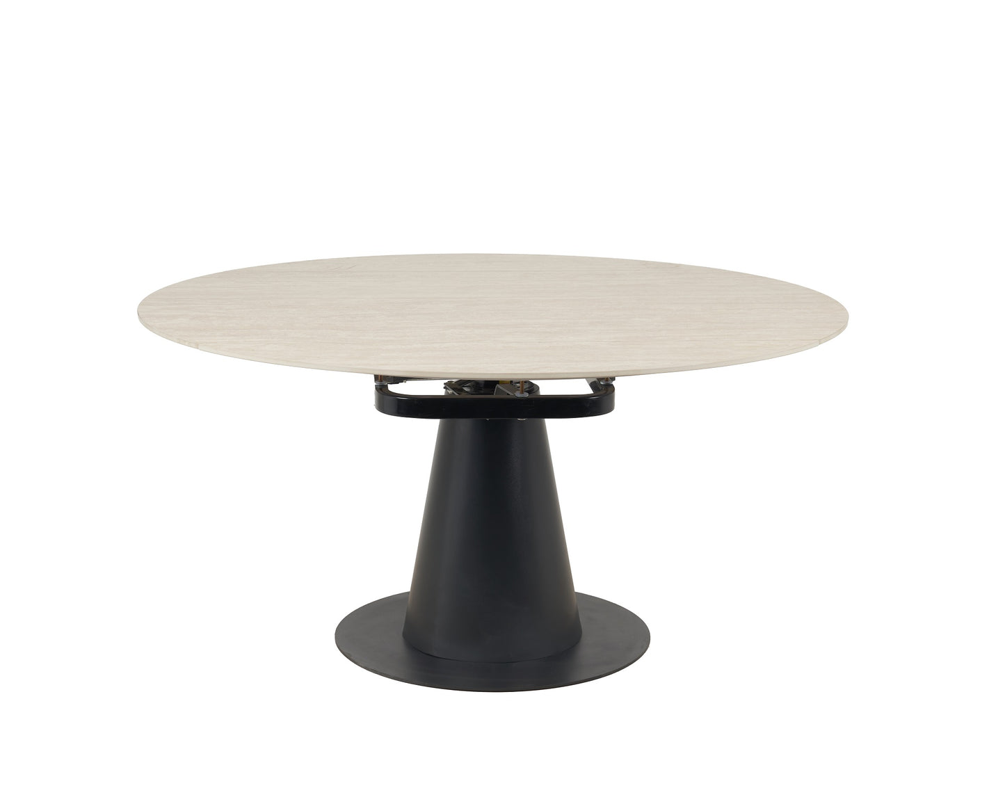 Como Swivel Extendable Table - Cream Sintered Stone