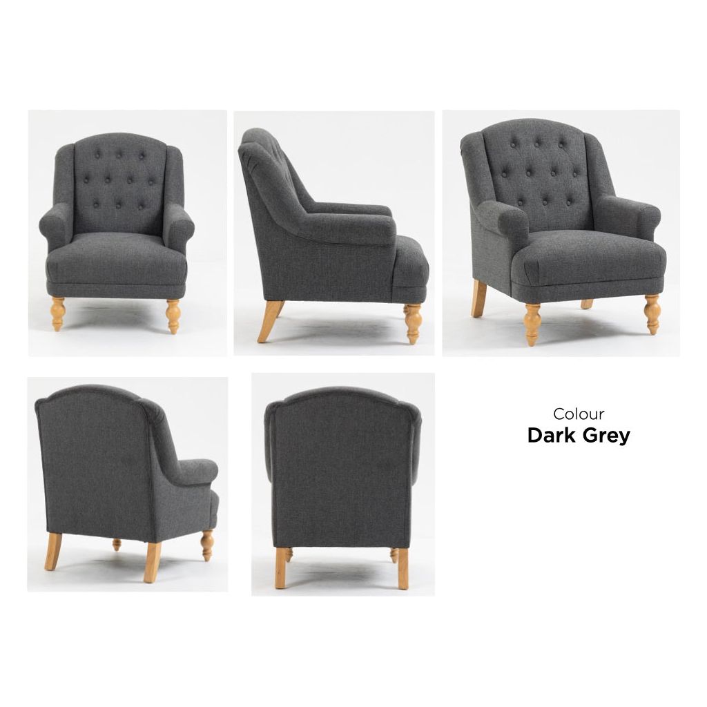 Charlotte Armchair - Grey