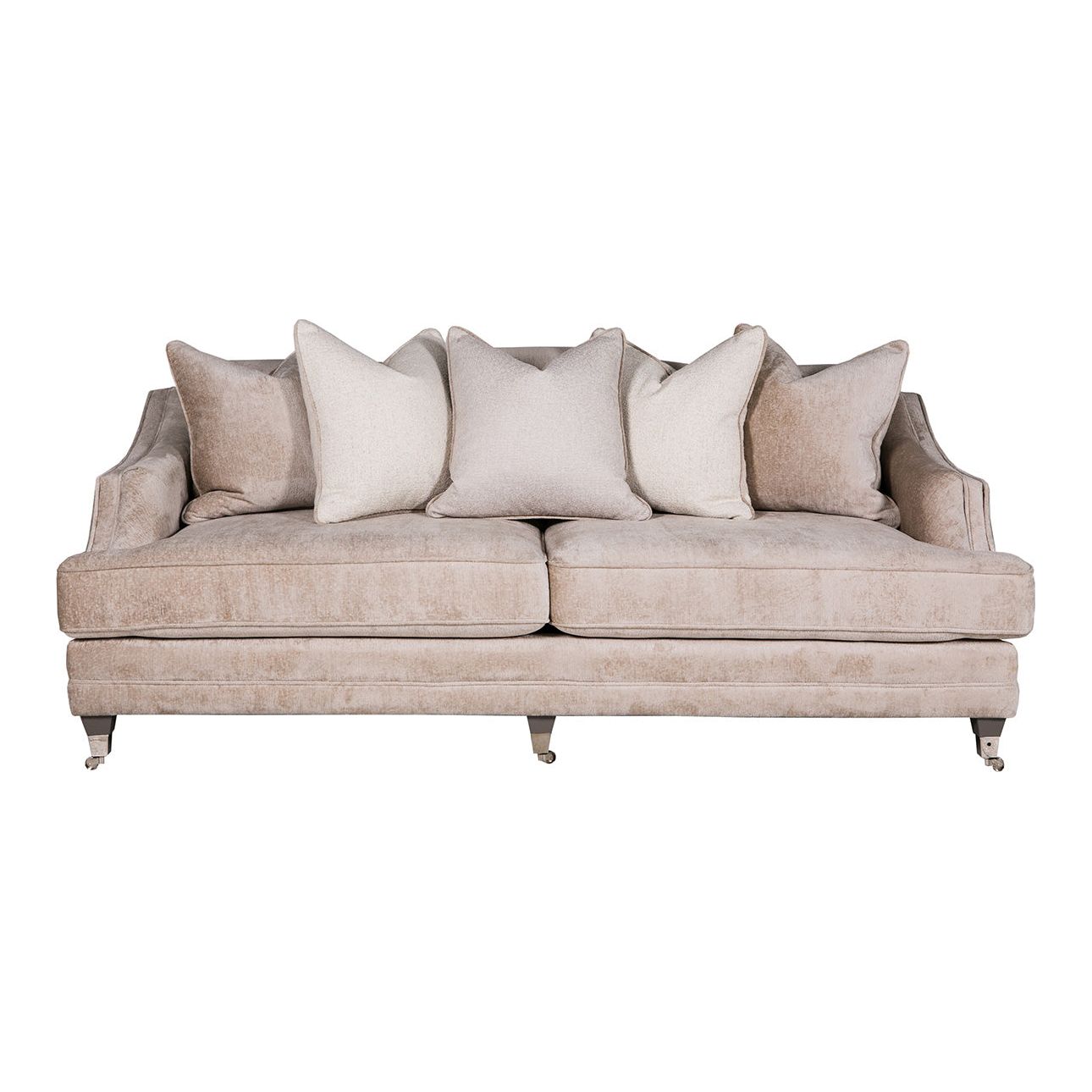 Bordeaux 4 Seater - Mink Fabric