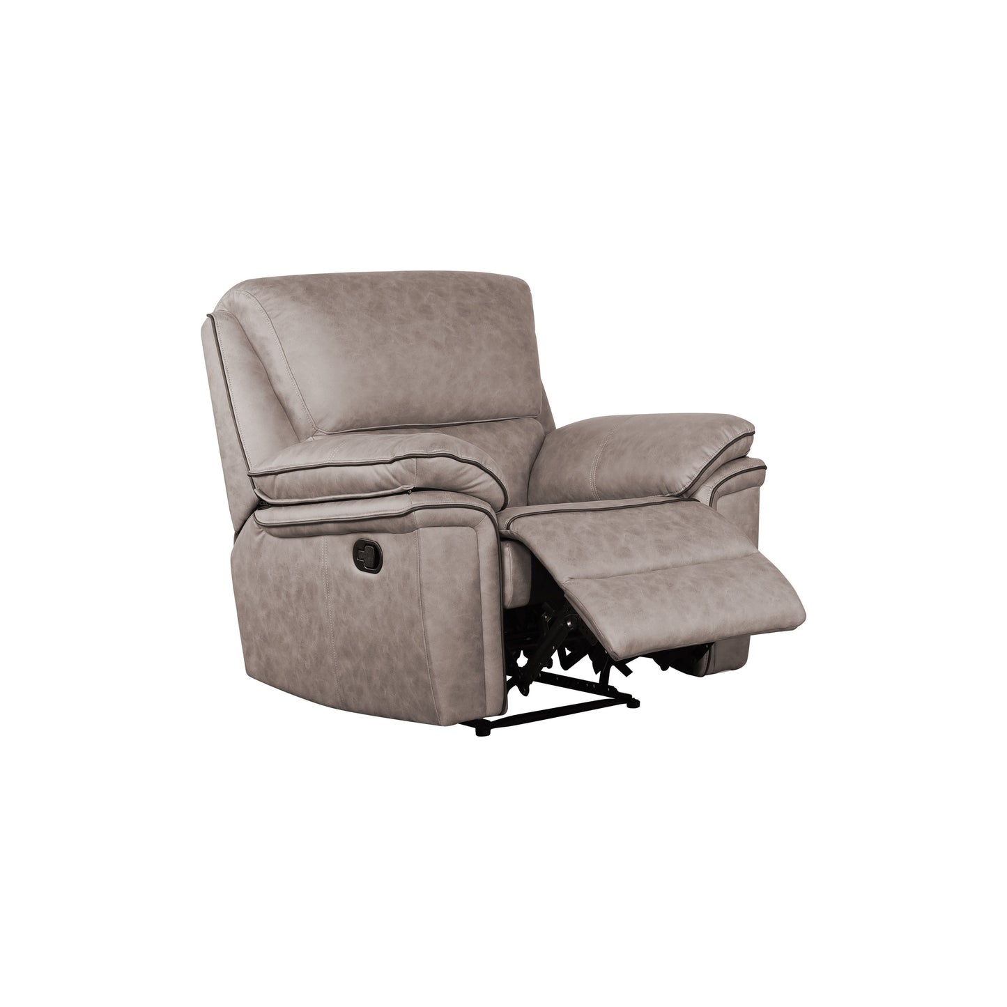 Brianna 3 + 2 reclining Sofa Range - Taupe Suede Fabric
