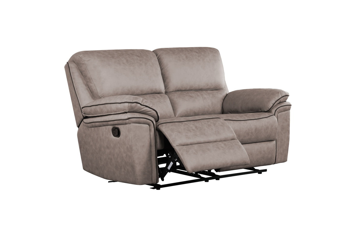 Brianna 3 + 2 reclining Sofa Range - Taupe Suede Fabric