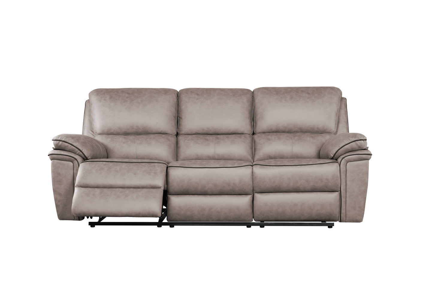 Brianna 3 + 2 reclining Sofa Range - Taupe Suede Fabric