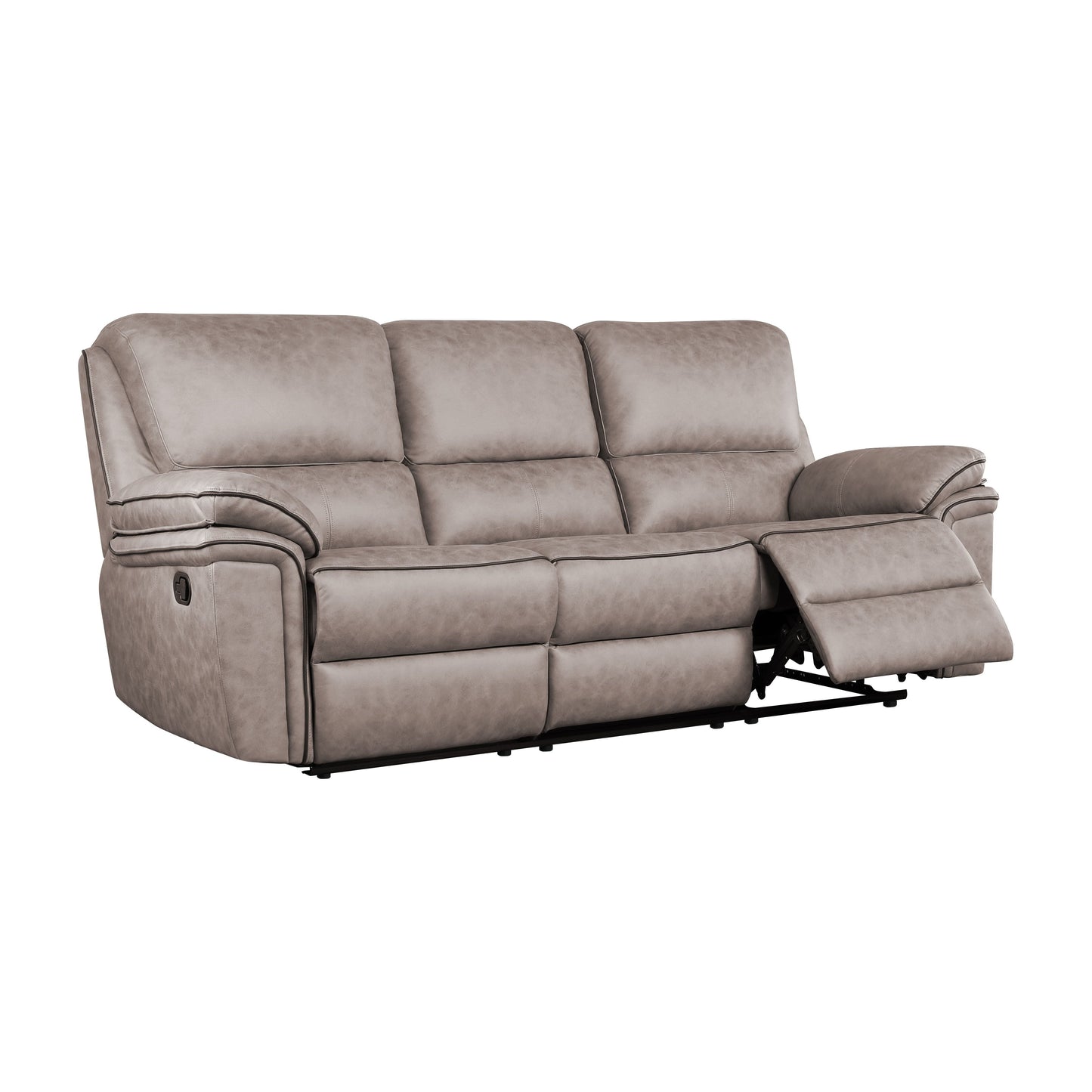 Brianna 3 + 2 reclining Sofa Range - Taupe Suede Fabric