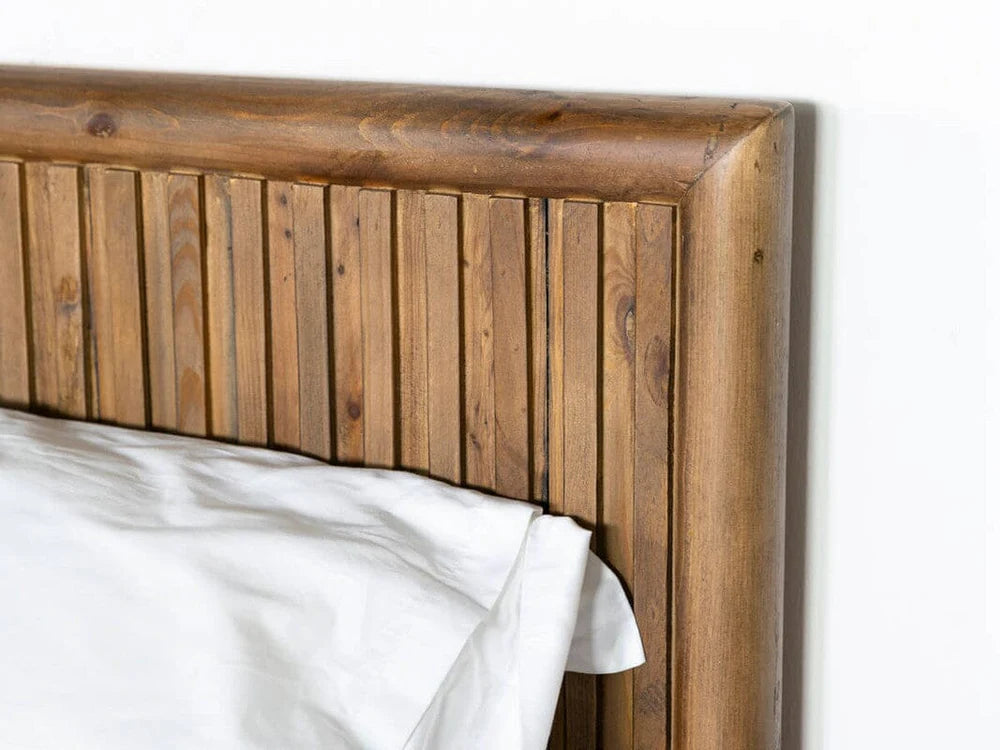 Kairo King Bed Frame - Cashew Oak