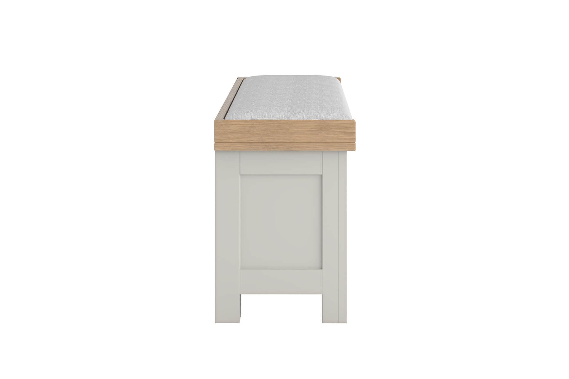 Doune Bench Seat Fabric Cushion with Storage - Grey