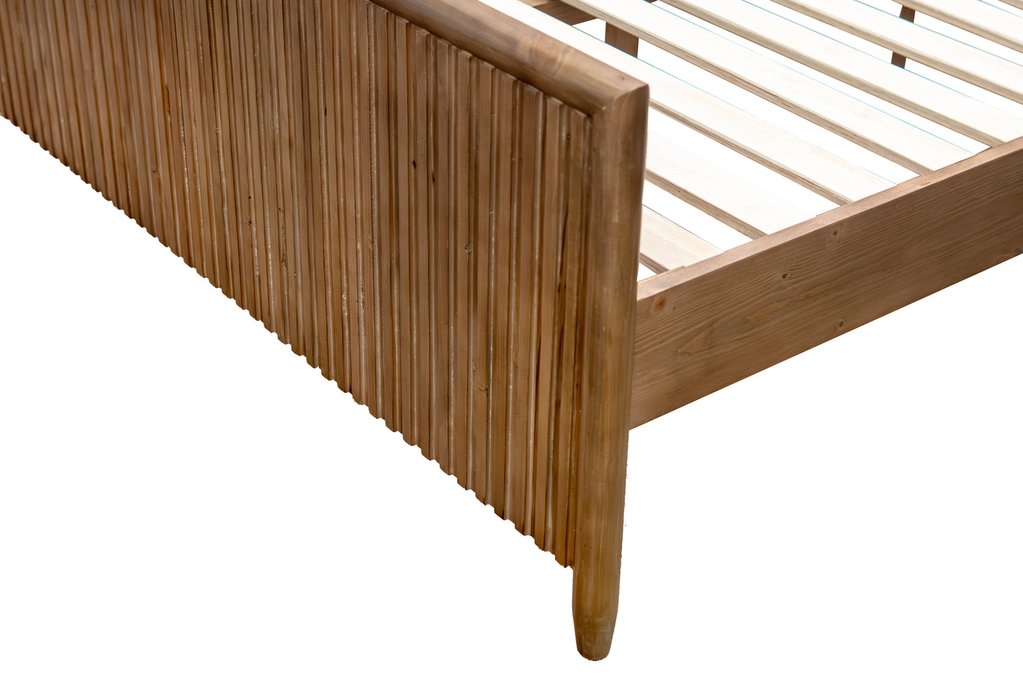 Kairo King Bed Frame - Cashew Oak