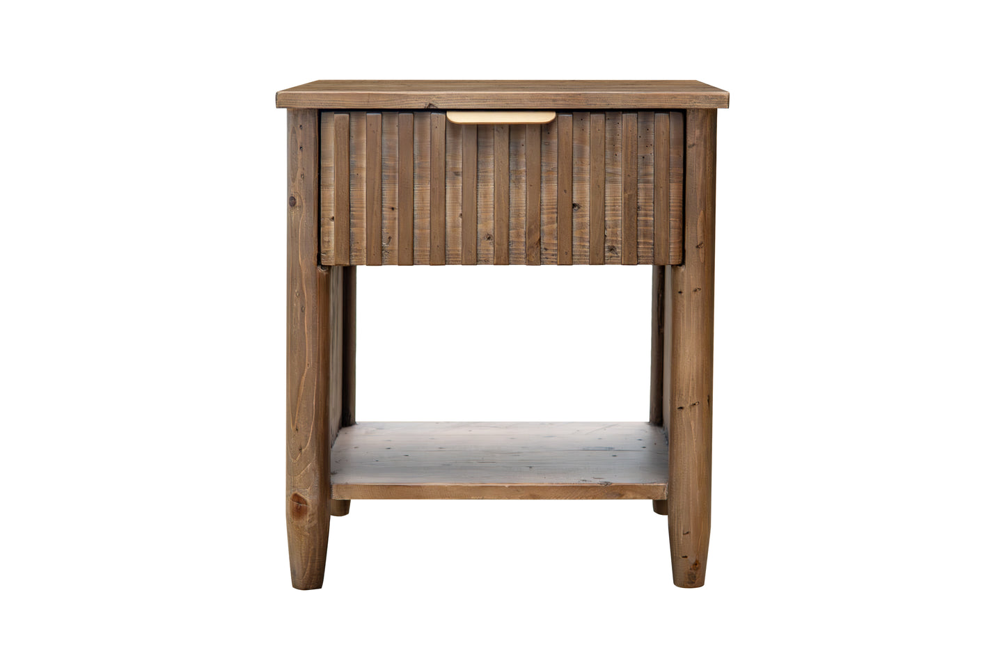 Kairo 1 Drawer Bedside Table - Cashew Oak