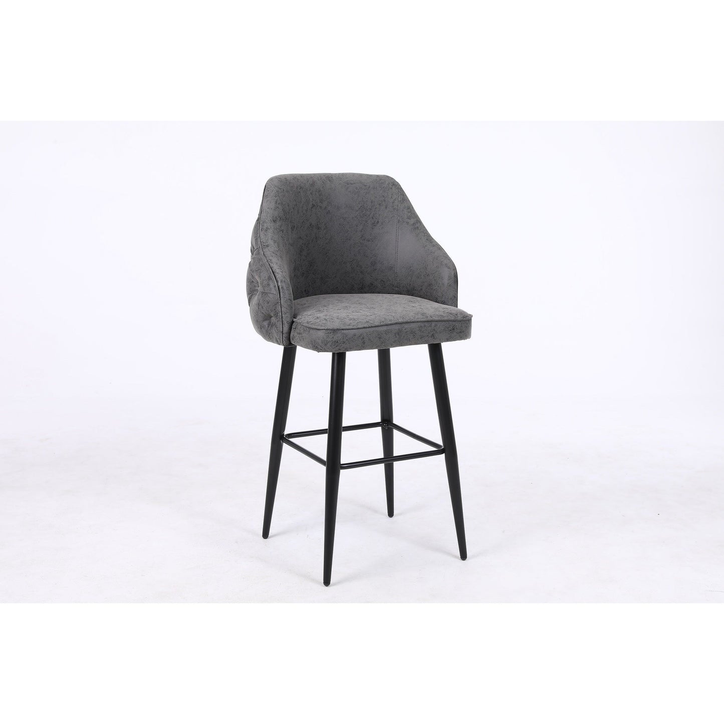 Astley Barstool - Graphite Mystique Suede