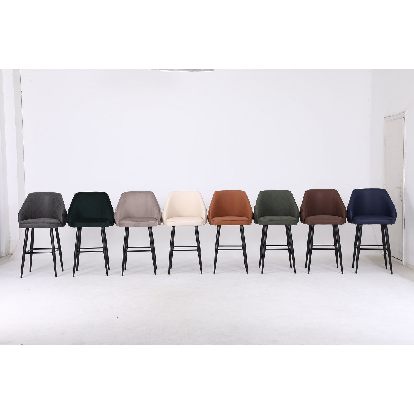 Astley Barstool - Graphite Mystique Suede
