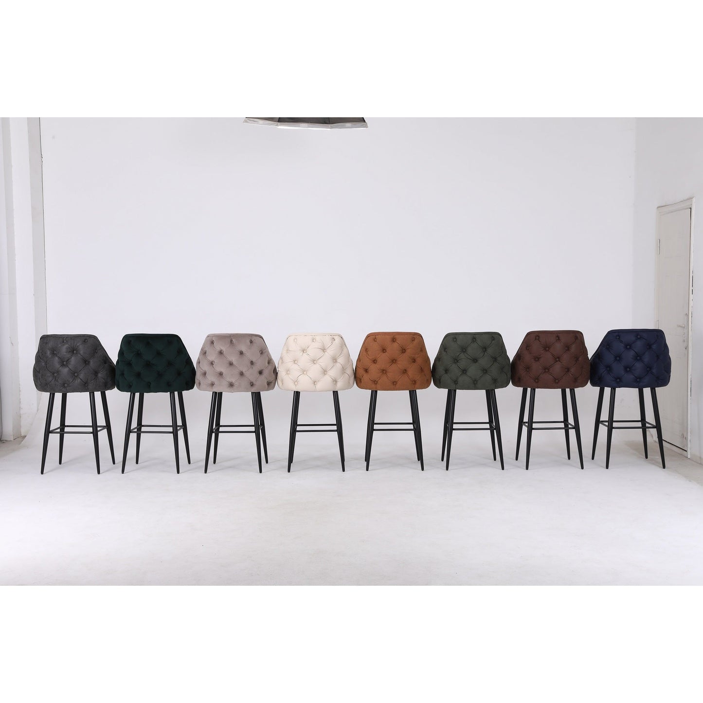 Astley Barstool - Graphite Mystique Suede