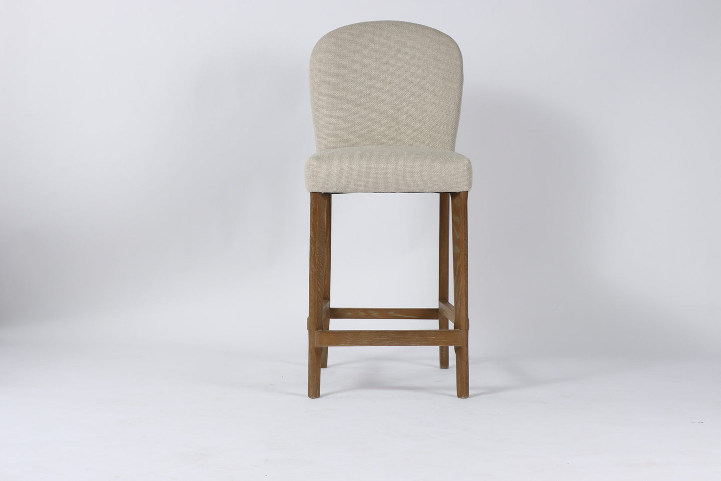 Jenny Bar Stool - Oatmeal Linen Fabric
