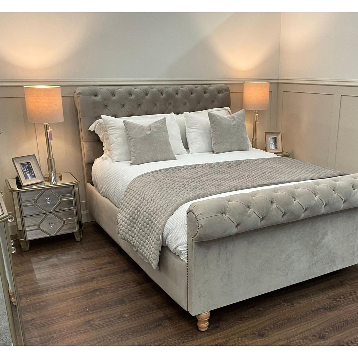 Louie on sale sleigh bed