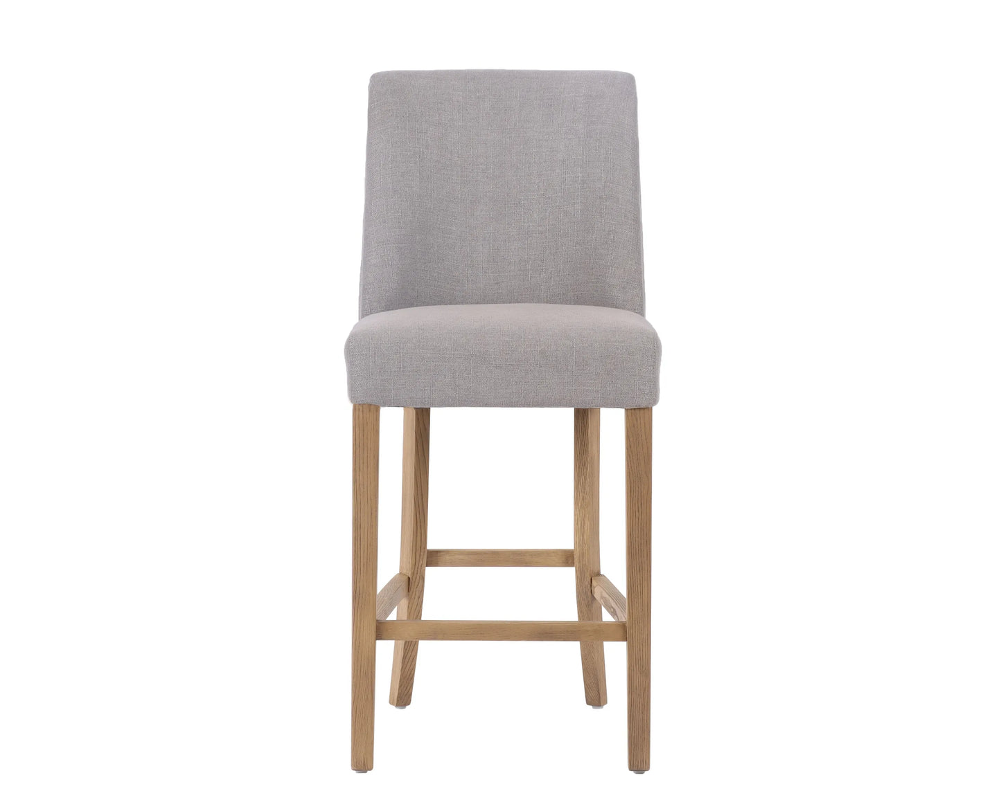 Rosa Bar Stool - Stone Linen Fabric