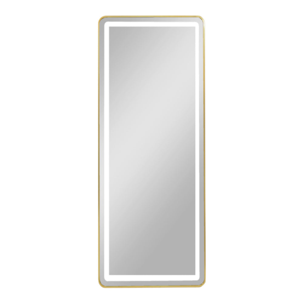 Led modena cheval mirror gold 170 x 70cm