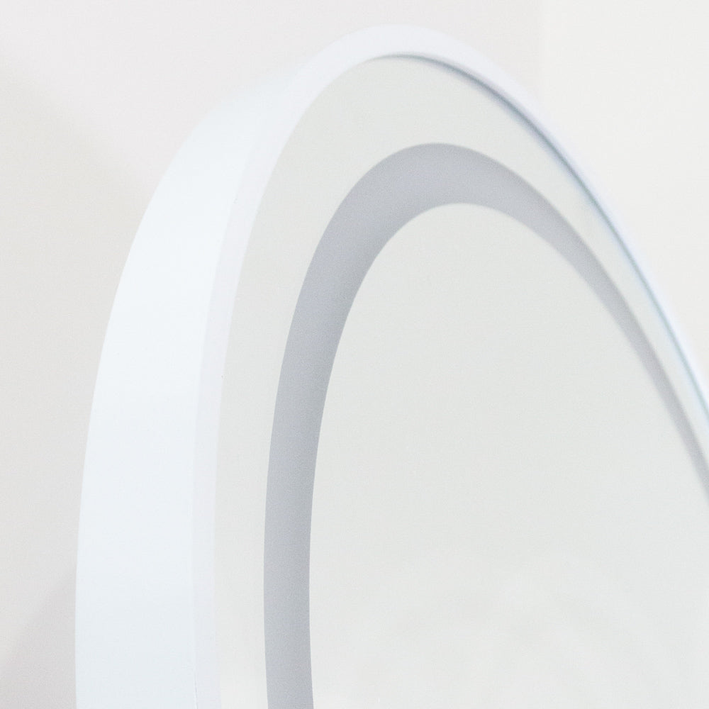 Led modena cheval arch mirror  160 x 50cm - White