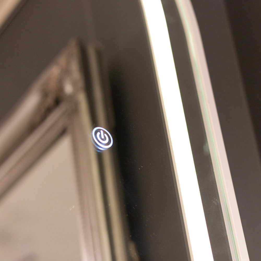 Led modena cheval arch mirror  170 x 70cm - White