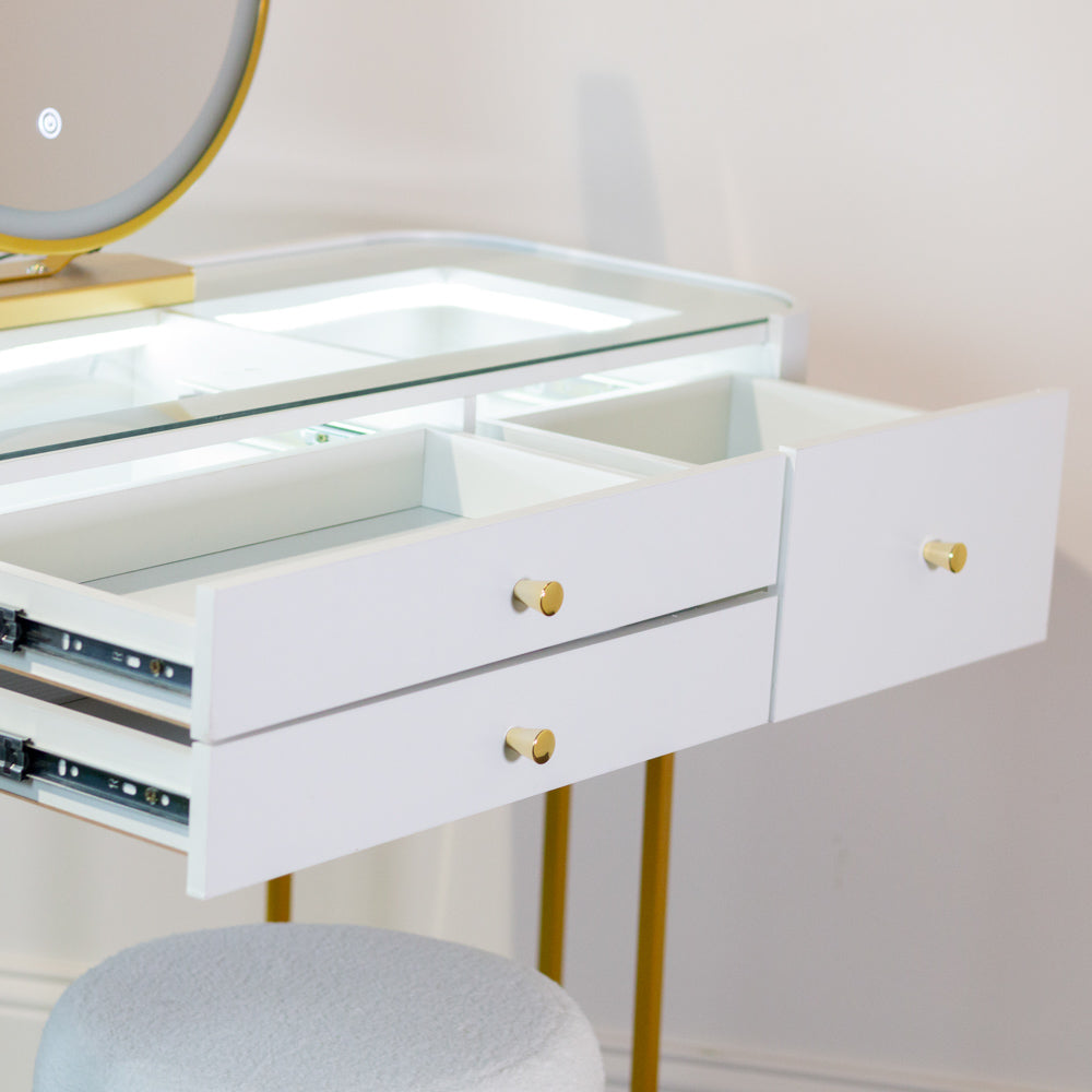 Teely Plus Dressing Table Set 92cm  - White