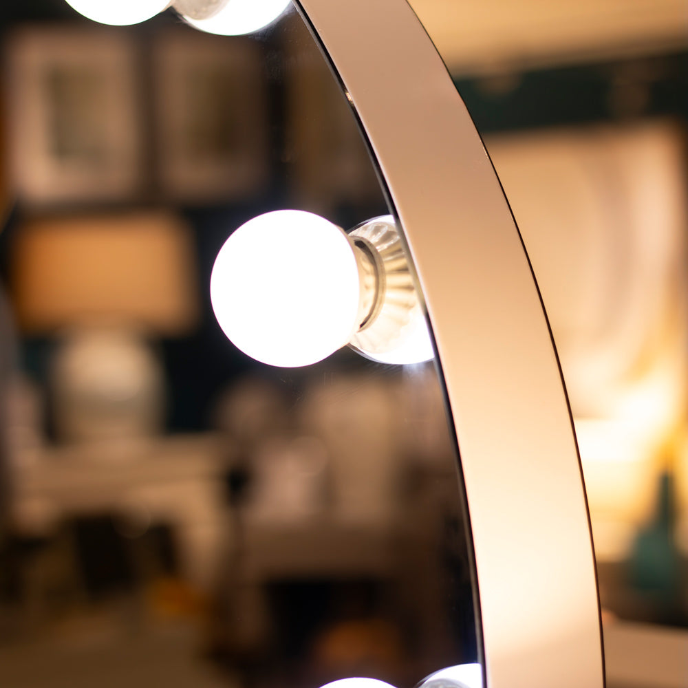 Hollywood round mirror large 90cm