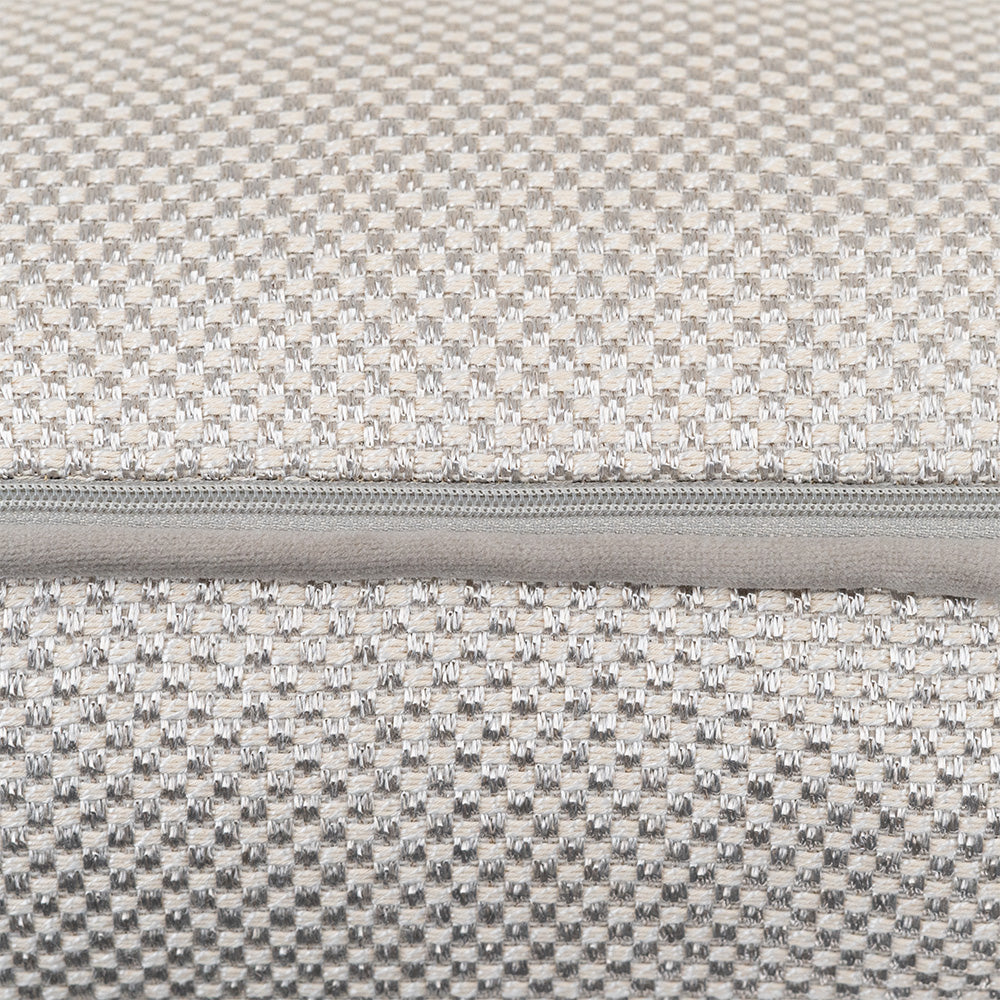 Anna 43x43cm Cushion, Cream/Silver