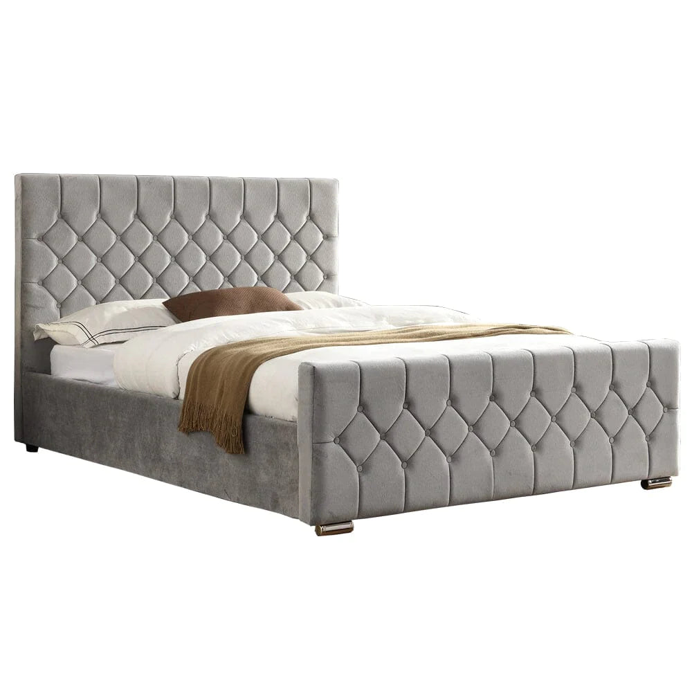 Becky - Silver King Size Bedframe
