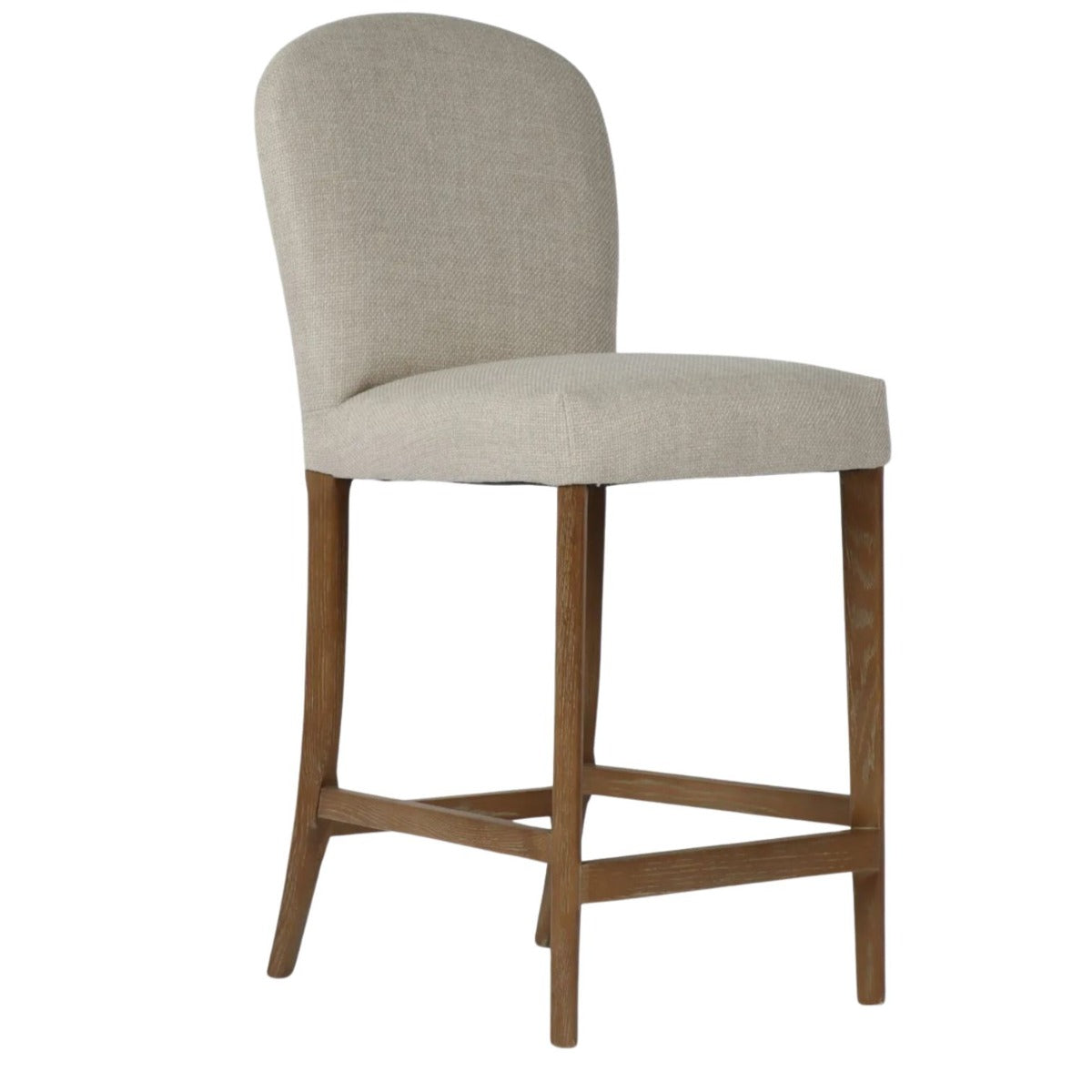 Jenny Bar Stool - Oatmeal Linen Fabric