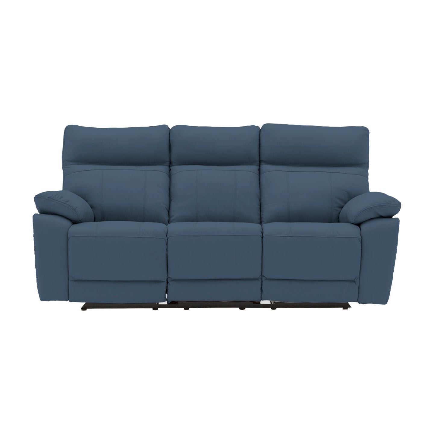 Lucca 3 Seater Indigo Recliner