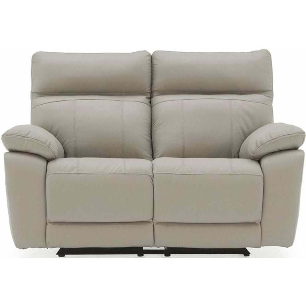 Lucca Italian Leather / Match Range Recliner Light Grey