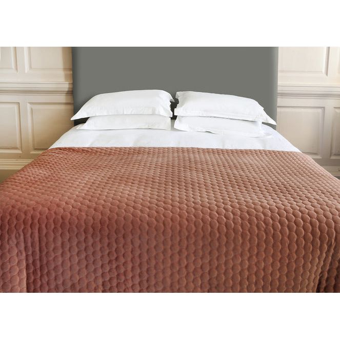 Scatter Box Halo 140 x 240cm Bedspread, Antique Rose