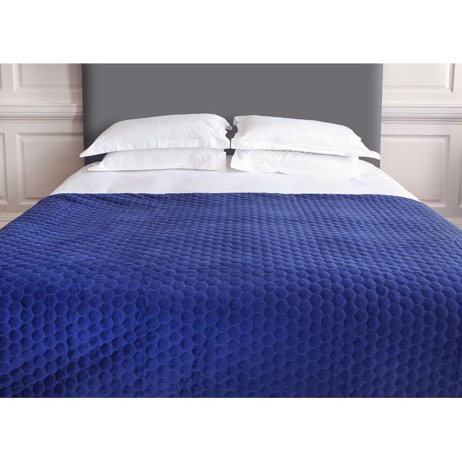 Scatter Box Halo 140 x 240cm Bedspread, Navy