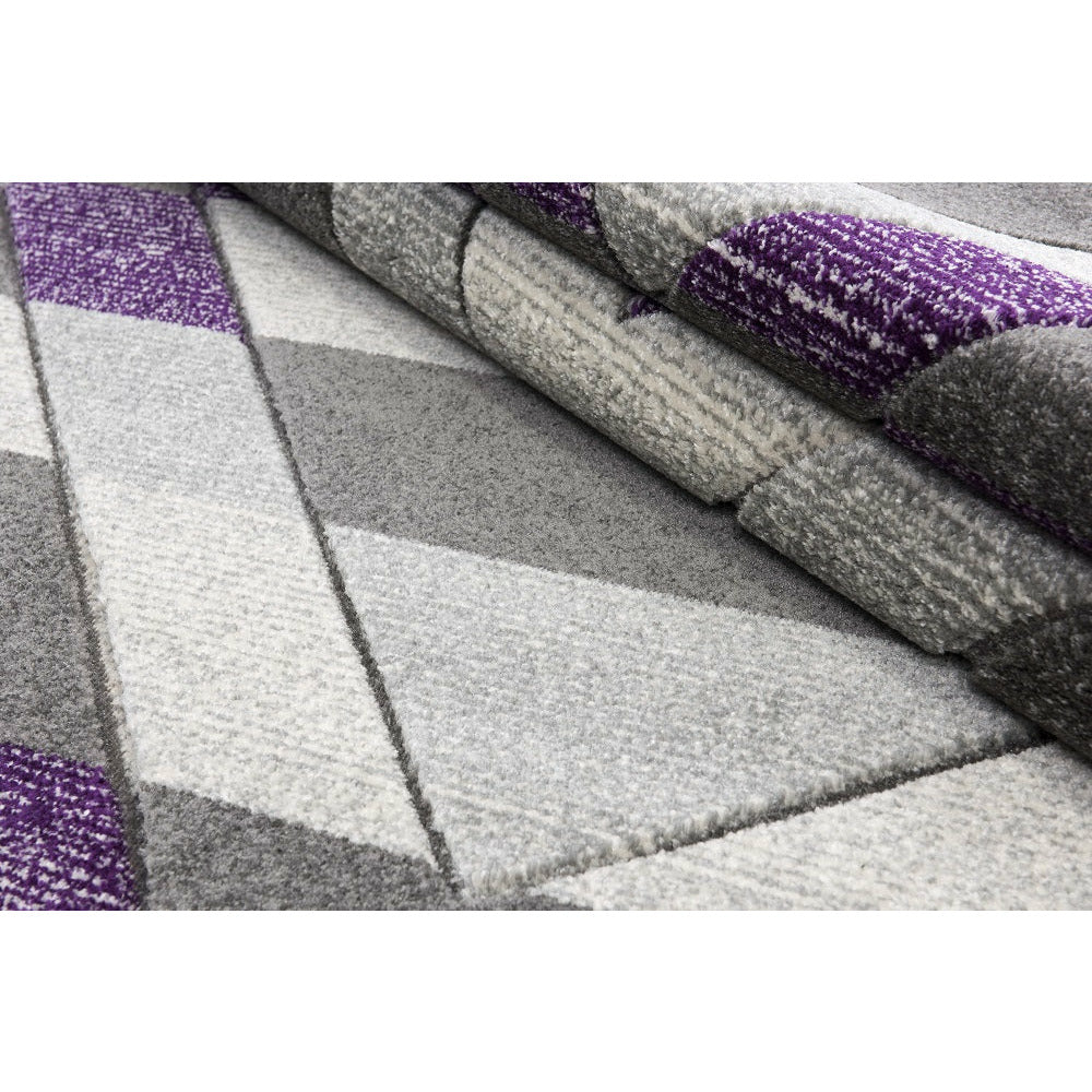 Asher Rug Collection - Grey-Lilac