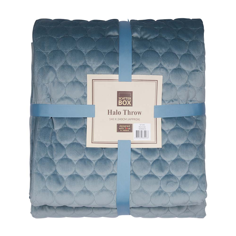 Scatter Box Halo 140 x 240cm Bedspread, Cloud