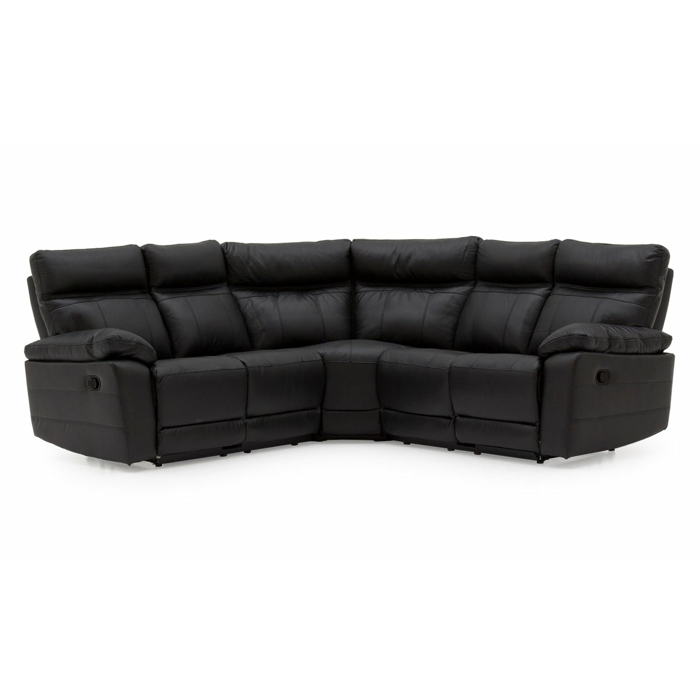 Lucca Italian Leather / Match Range Recliner Black