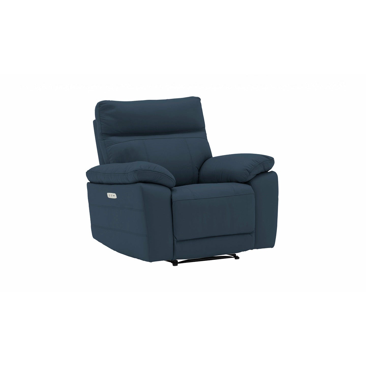 Lucca Italian Leather  Electric Recliner Armchair - Indigo
