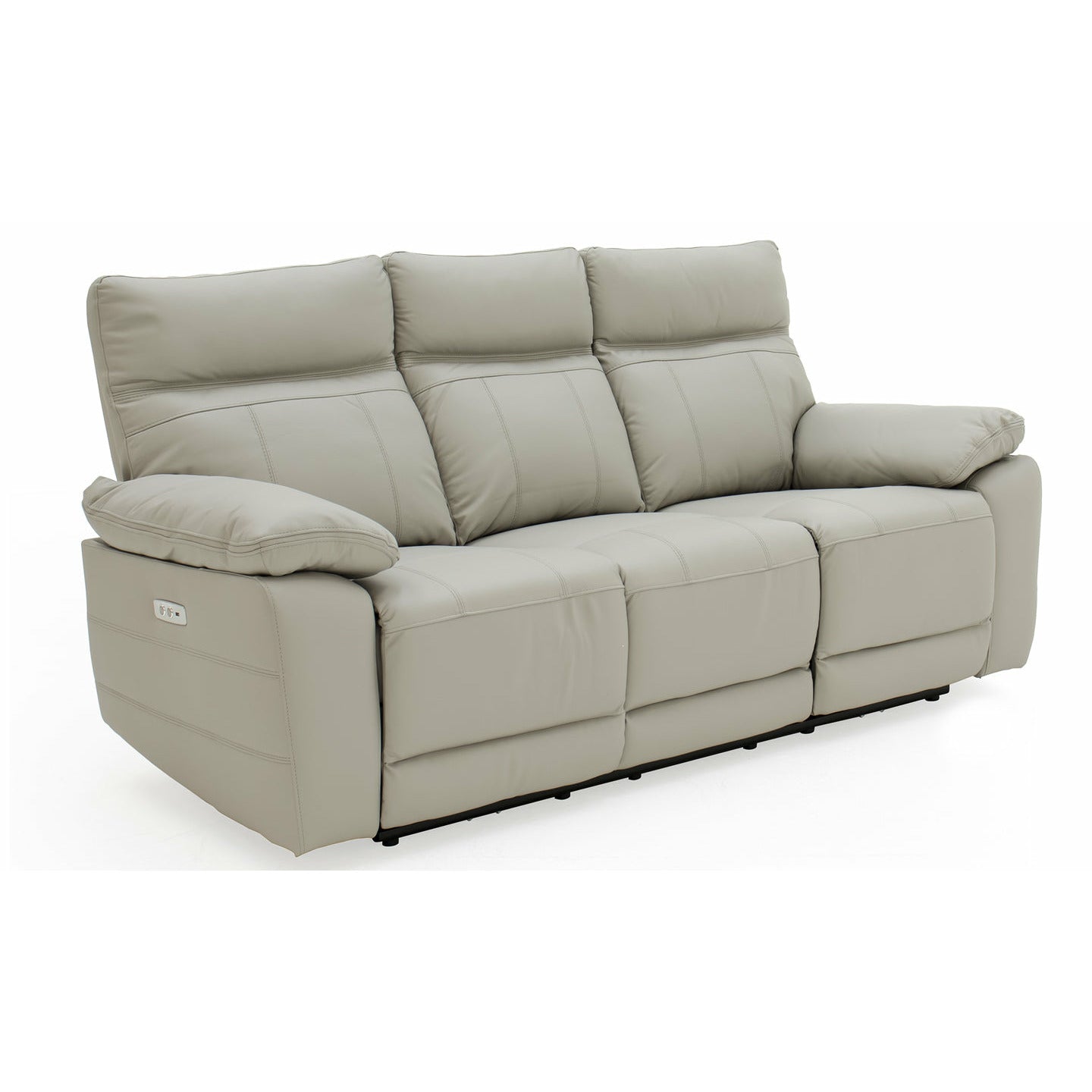 LUCCA Electric  3 SEATER RECLINER - Light Grey