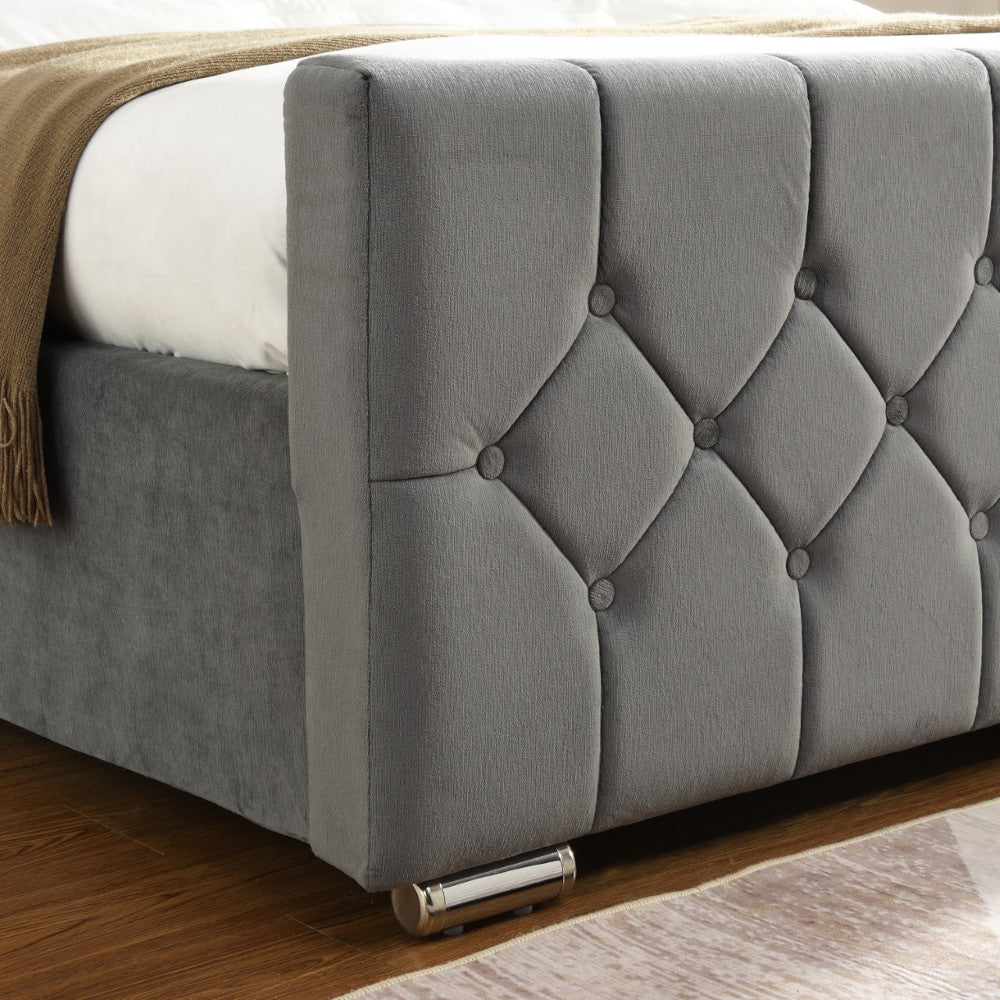 Becky - Grey 4ft6 Double Bedframe