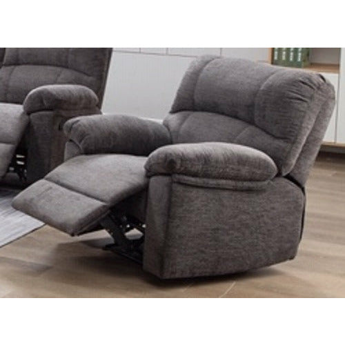Maya 1 Seater Grey Chenille Fabric