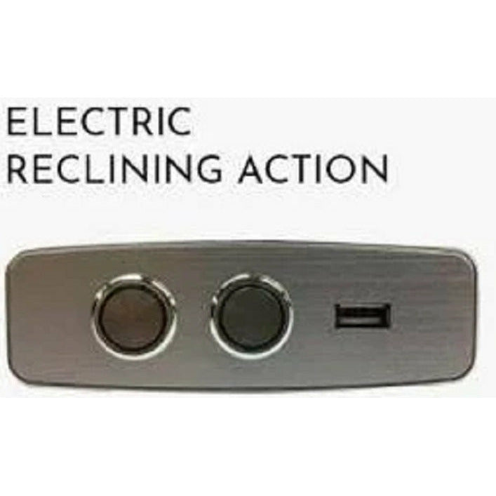 Lucca Italian Leather  Electric Recliner Armchair - Indigo