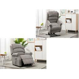 Wilson lift & tilt Dual Motor Armchair - Latte Fabric