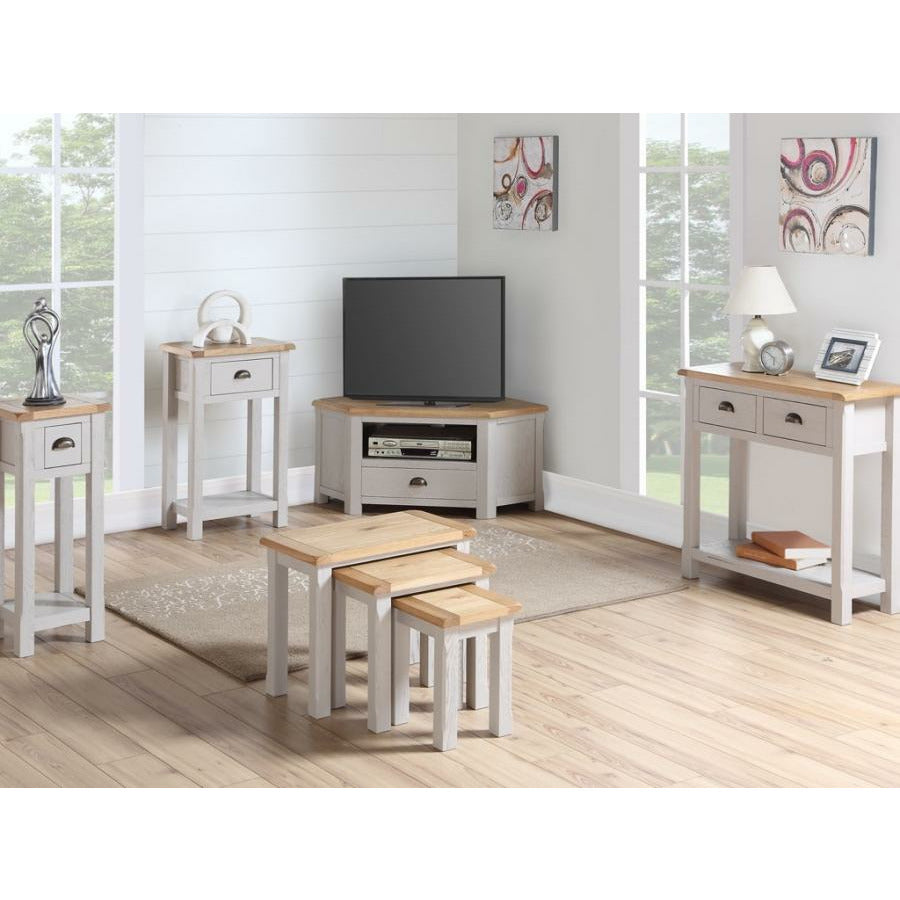 Clonmel Painted Oak Tall Wide Bookcase