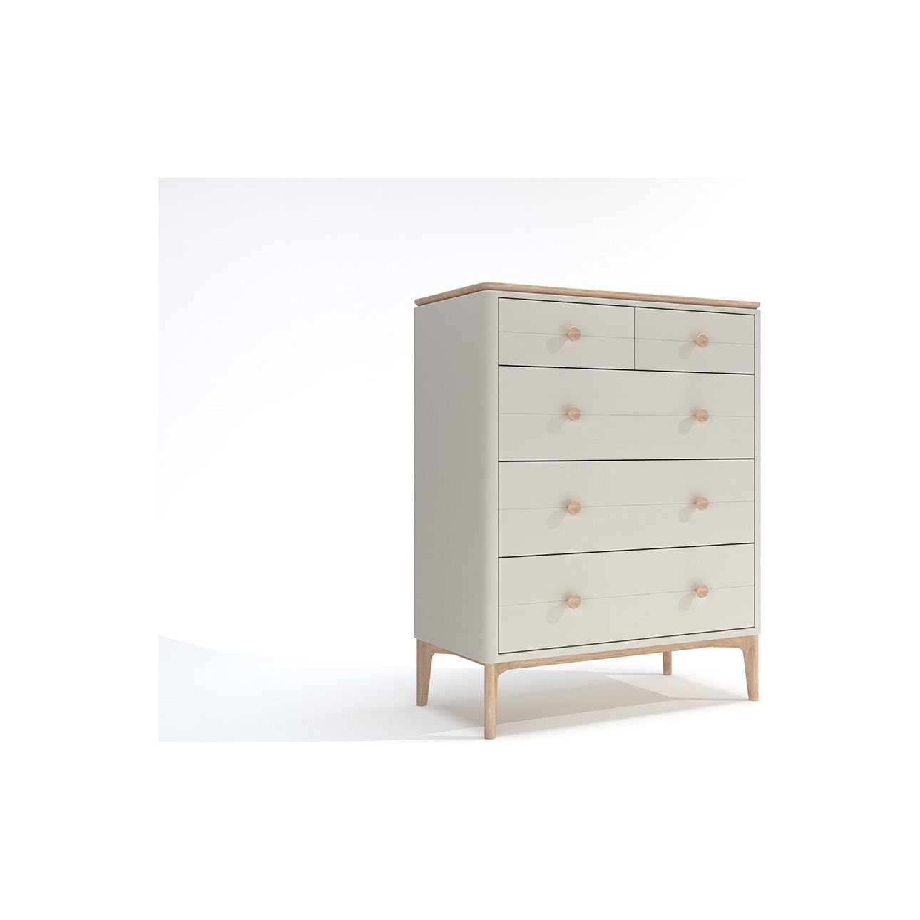 Diego Chest of Drawers Cashmere/Oak