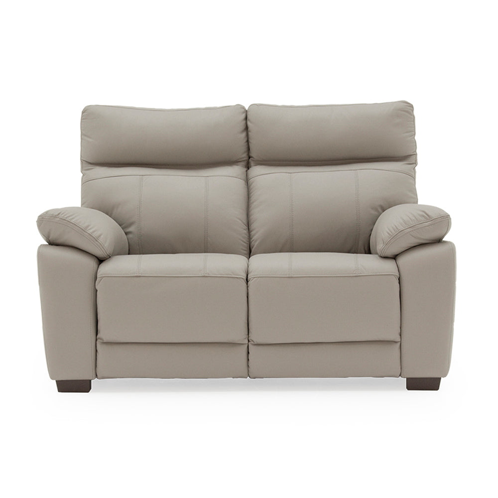 Lucca Italian Leather / Match Range Fixed Light Grey