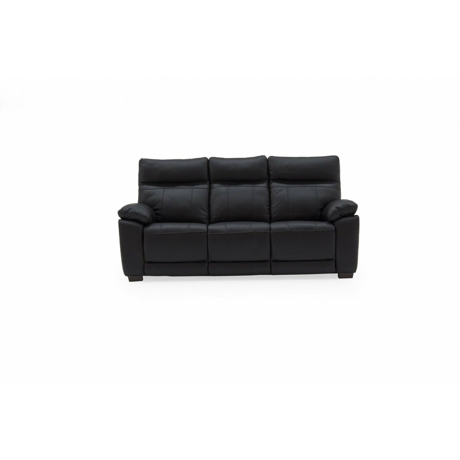 Lucca 3 Seater Black Fixed