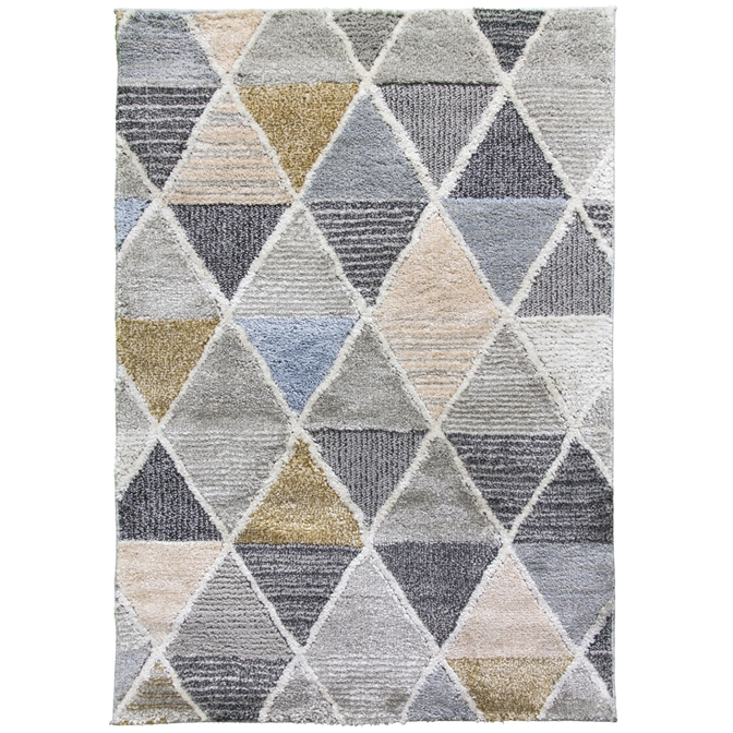 Multicoloured Triangles Geometric Rug - Lindos