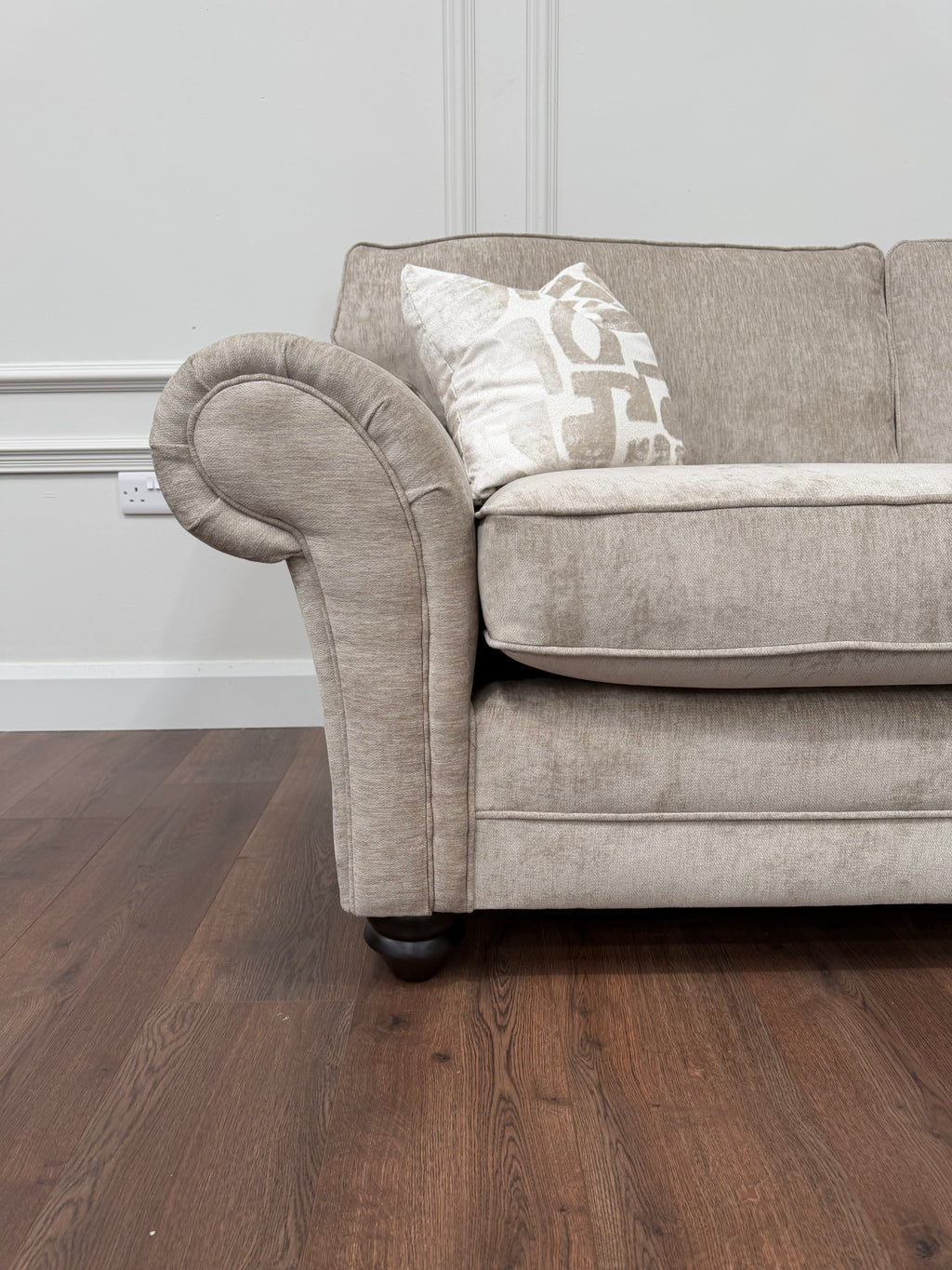 Connie 2 Seater Sofa – Made in the UK - Derent Truffle