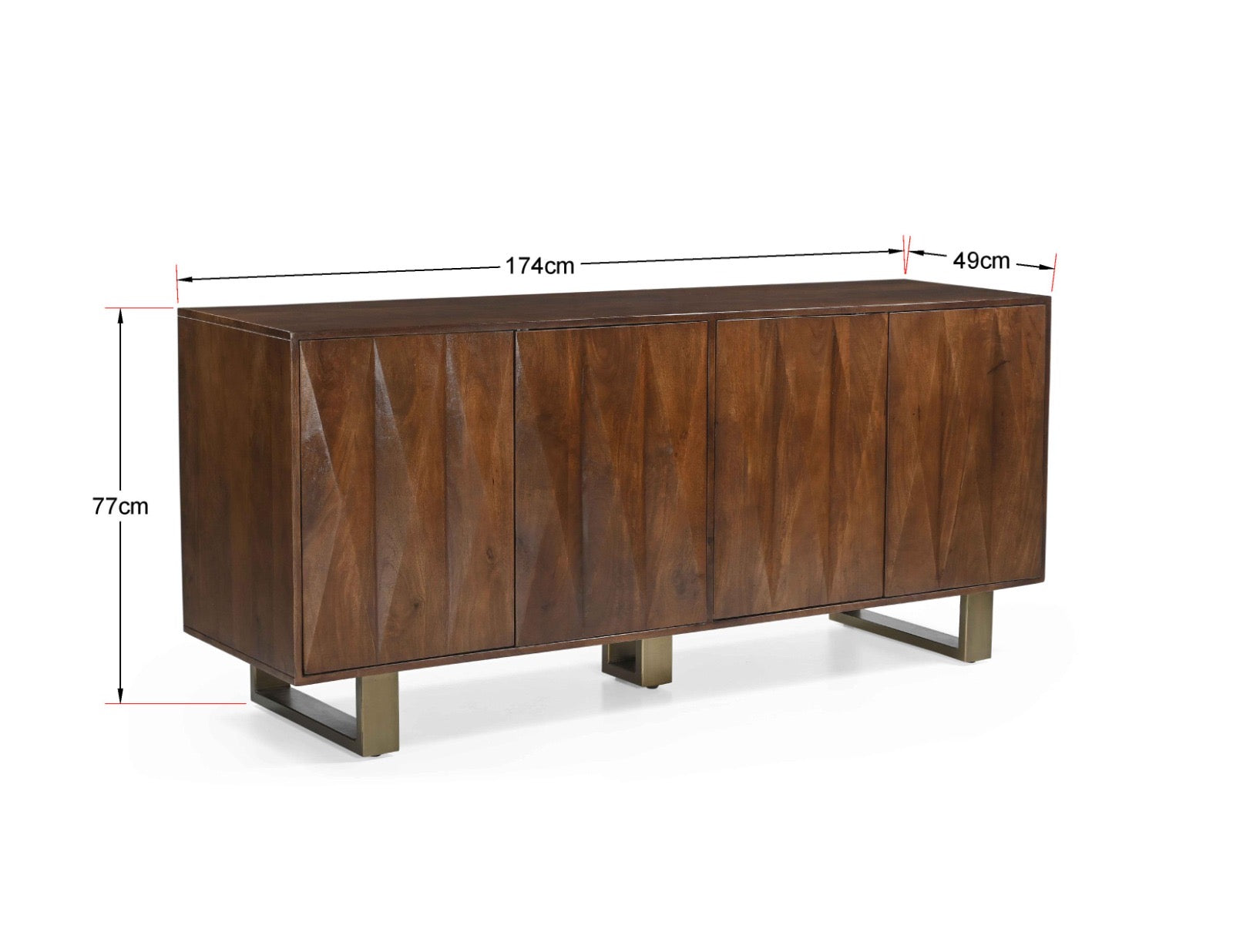 Oakley 4 Door Sideboard - 174cm