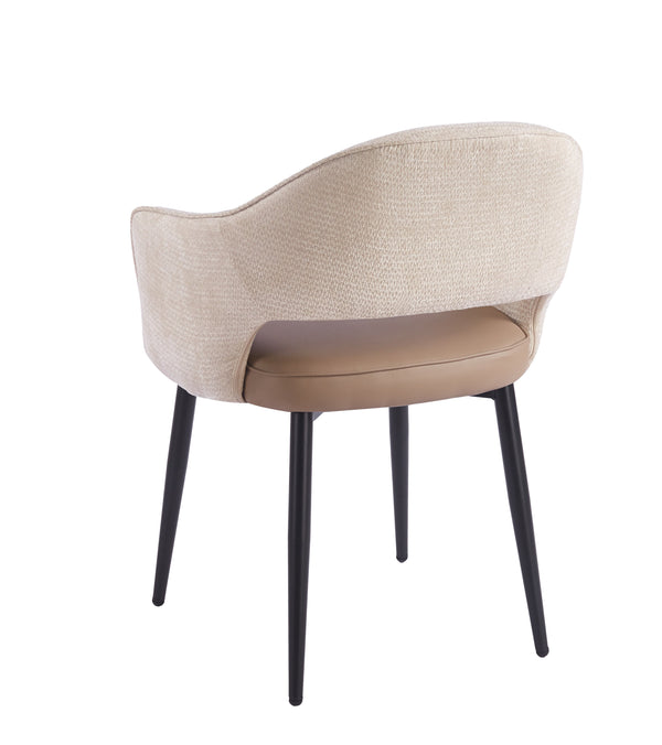 Maisie Dining Chair – Champagne Beige & Taupe